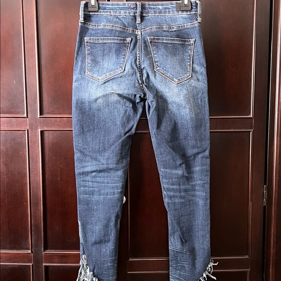 Dear John Gisele High Rise Jean with Frayed Hem - Color Dark Wash Size 26 - Picture 2 of 10